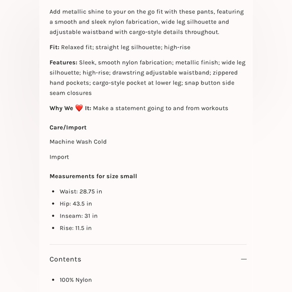 NWT Shine Stadium Pants - Picture 5 of 5